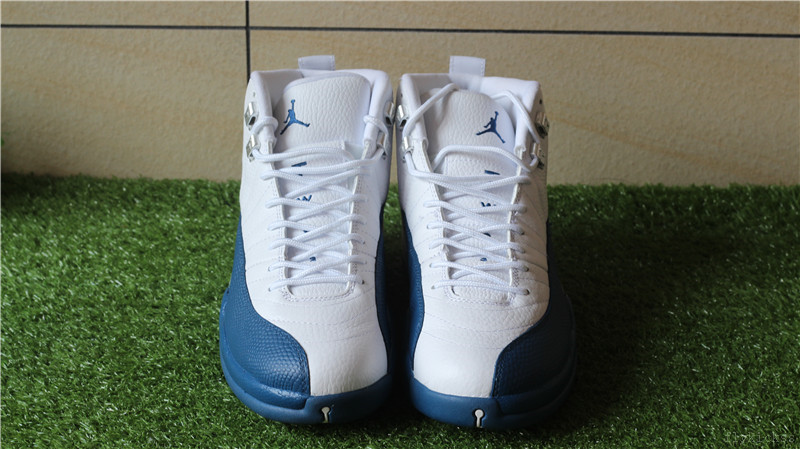 Authenitc Air Jordan 12 Retro White French Blue